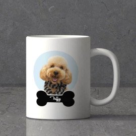 Dog Love Personalized White Ceramic Mug