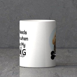 Dog Love Personalized White Ceramic Mug