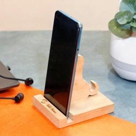 Dog Shaped Personalized Wood Mobile Stand
