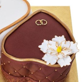 Double Hearts & Ring Cake