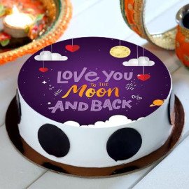 Dreamy Love Pineapple Photo Cake