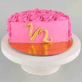 Dreamy Pink Chocolate Half Cake