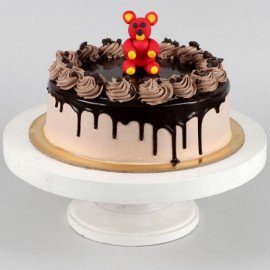 Dripping Design Fondant Chocolate Cake