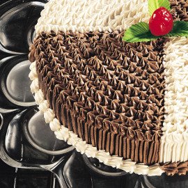 Dual Cream Chocolate Cake