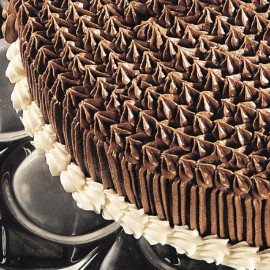 Dual Cream Chocolate Cake