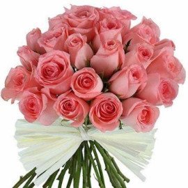 Elegant Pink Roses Bunch