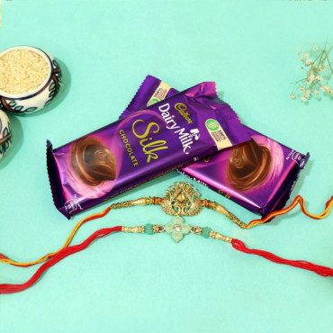 Elegantly Delicious Rakhi Combo