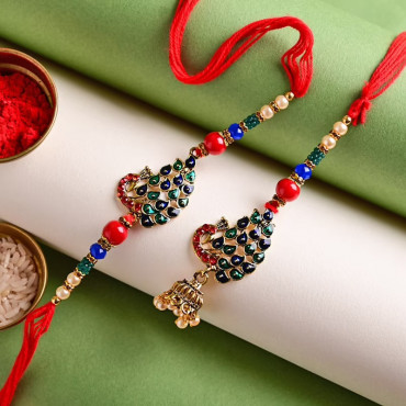 Embellished Mor Morni Rakhi