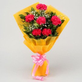 Enchanted Pink Carnations Bunch