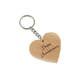 Engraved Heart Shape Key Chain
