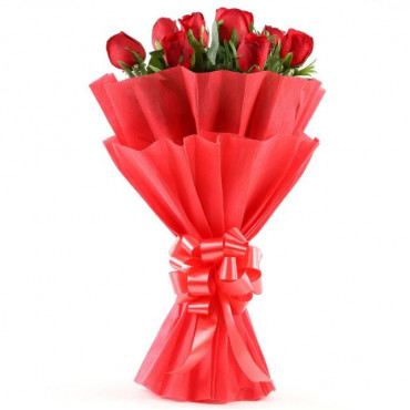 Enigmatic Red Roses Bouquet