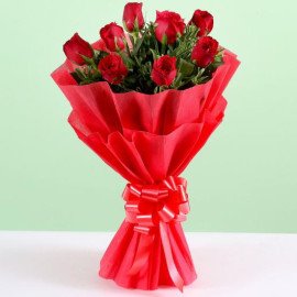 Enigmatic Red Roses Bouquet