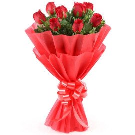 Enigmatic Red Roses Bouquet