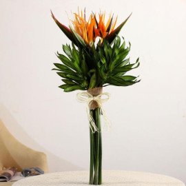 Exotic 5 Bird Of Paradise Flowers Bunch