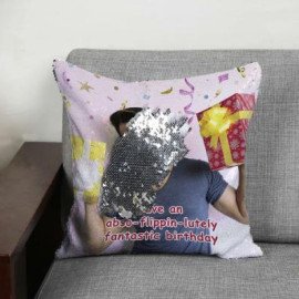 Fantastic Birthday Magic Reversible Sequin cushions