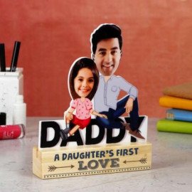Father And Daughter Personalized Caricature