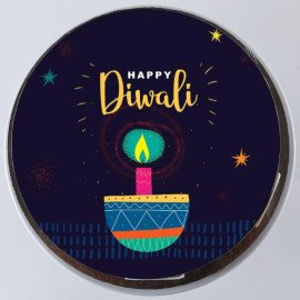 Festive Diwali Special Chocolate Photo Cake