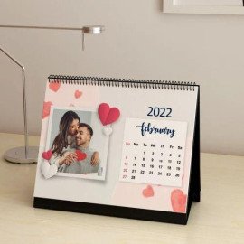 Festive Celebrations Personalized Spiral 2022 Desk Calendar
