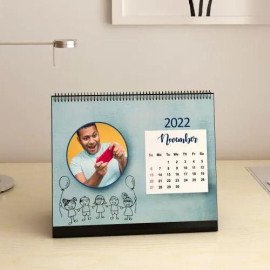Festive Celebrations Personalized Spiral 2022 Desk Calendar