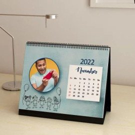 Festive Celebrations Personalized Spiral 2022 Desk Calendar