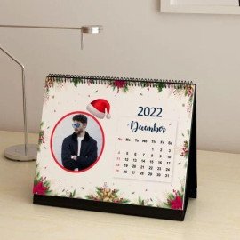 Festive Celebrations Personalized Spiral 2022 Desk Calendar