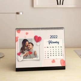 Festive Celebrations Personalized Spiral 2022 Desk Calendar