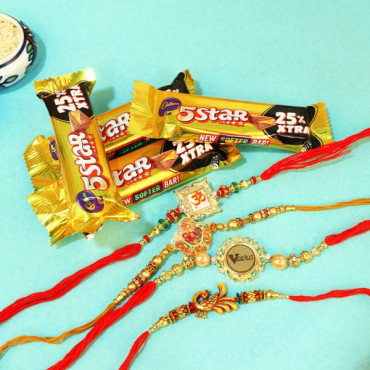 Five Star Chocolates N Designer Rakhi