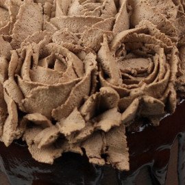 Floral Round Chocolate Cake