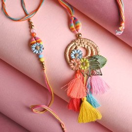 Floral Rakhi Duo