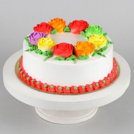 Flower Tiara Chocolate Cream Cake