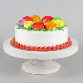 Flower Tiara Chocolate Cream Cake
