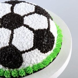 Football Theme Chocolate Cake