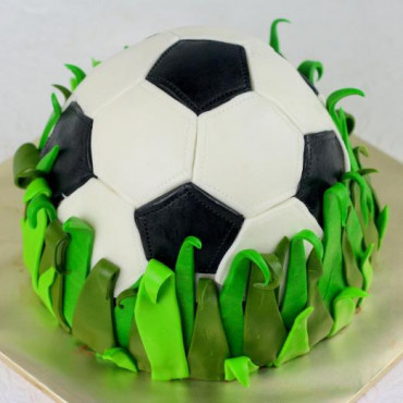 Football Truffle Fondant Cake
