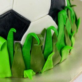 Football Truffle Fondant Cake