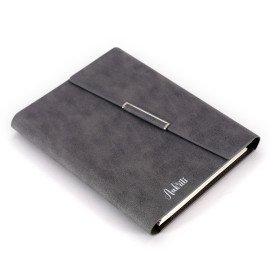 Personalised  A5 Light Gray Notebook