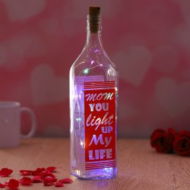 Mom led glass Bottle