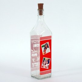 Personalized led glass Bottle