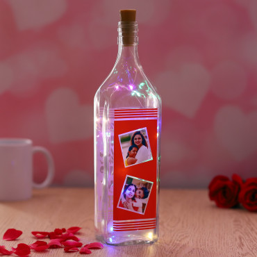 Personalized led glass Bottle