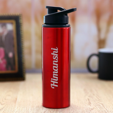  Personalized Sipper Bottle Red