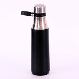  Personalized Sipper vacuum Bottle Black