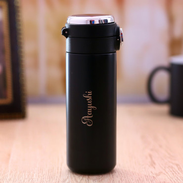 Unique  Personalized Sipper Bottle Black