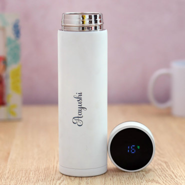  Personalized Temperature  Bottle white