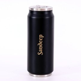 Cane shape Water Bottle Black