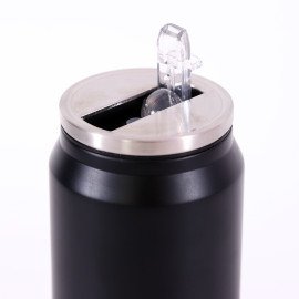 Cane shape Water Bottle Black
