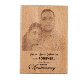 Personalised Anniversary Wooden Plaque