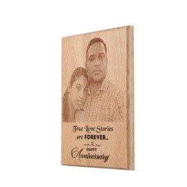 Personalised Anniversary Wooden Plaque