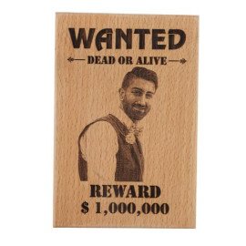 Personalised Funky Dead or Alive Wooden Plaque