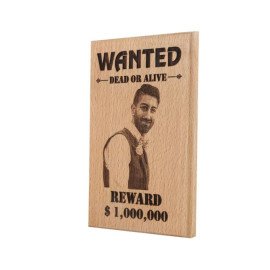 Personalised Funky Dead or Alive Wooden Plaque