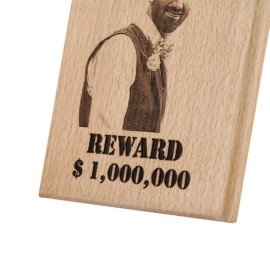 Personalised Funky Dead or Alive Wooden Plaque
