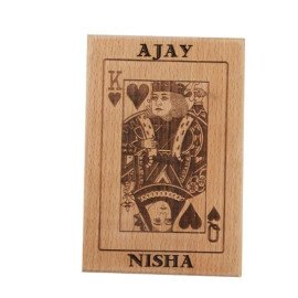 Personalised King and Queen Wooden Plaque